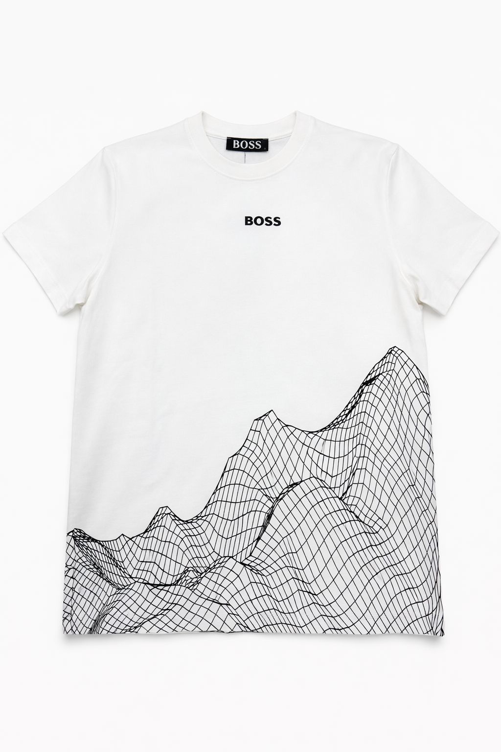 Tricou "Parisian Sleeves" – Alb, Bumbac Premium cu Branding Dual-Tone