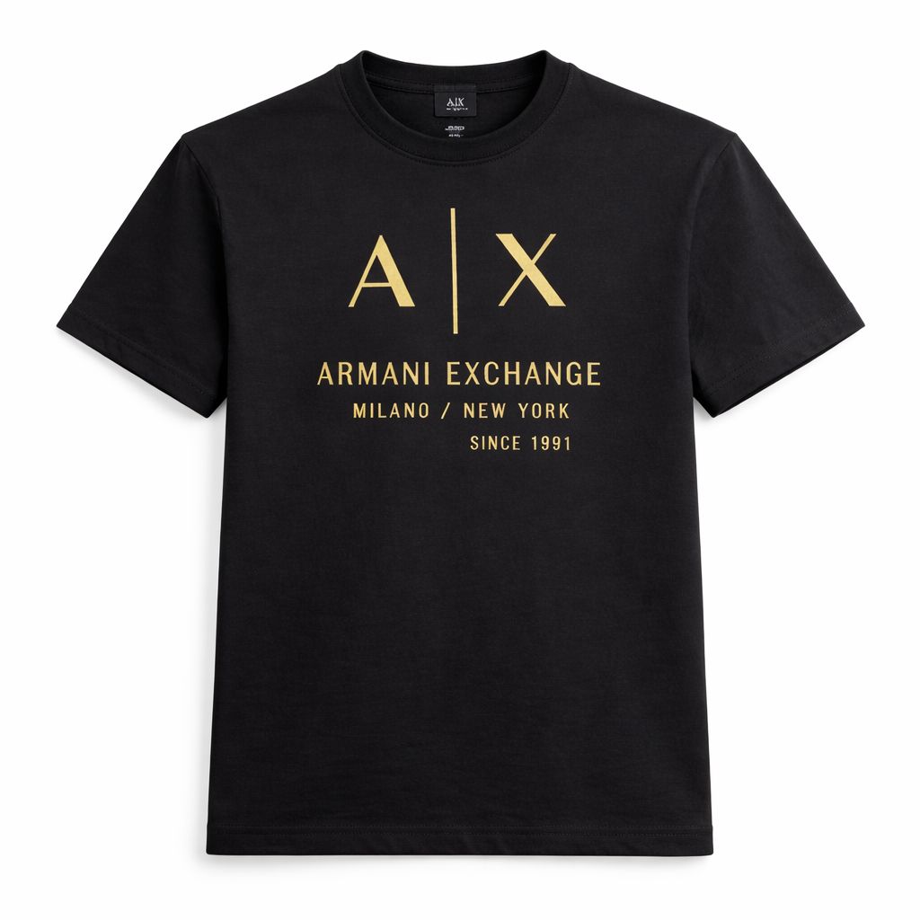 Tricou "Black Signature" – Negru, Bumbac Premium cu Logo Contrastant
