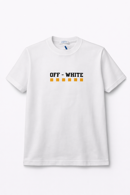 Tricou OFF  Logo Print – Alb, Bumbac 100%