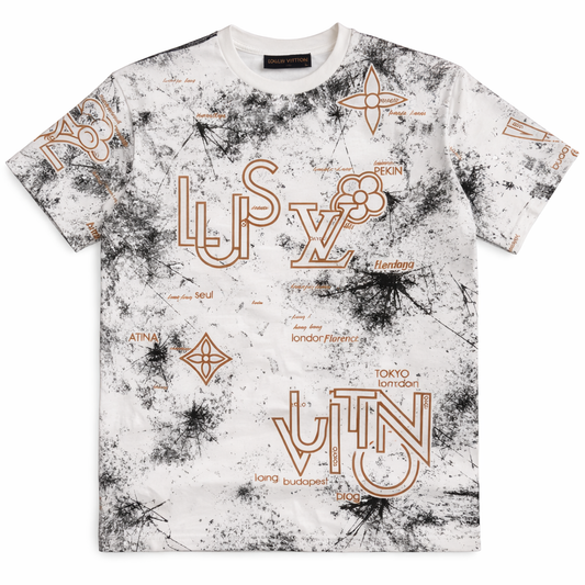 Tricou Premium "World Explorer" cu Efect Splash și Detalii Grafice