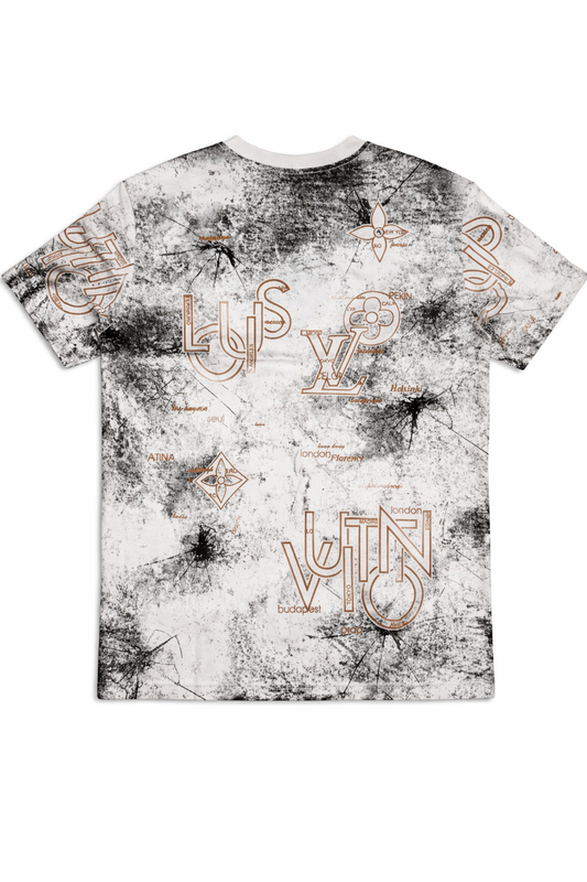 Tricou Premium "World Explorer" cu Efect Splash și Detalii Grafice