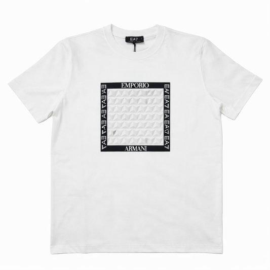 Tricou "Signature Script" – Negru, Bumbac Premium cu Logo Contrastant