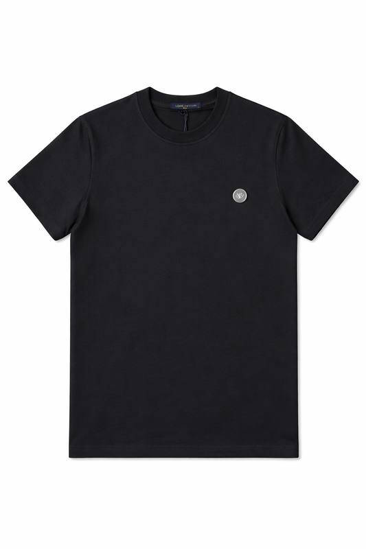 Tricou "Skyline Monogram Noir" – Negru, Bumbac Premium cu Imprimeu Foto-Grafic
