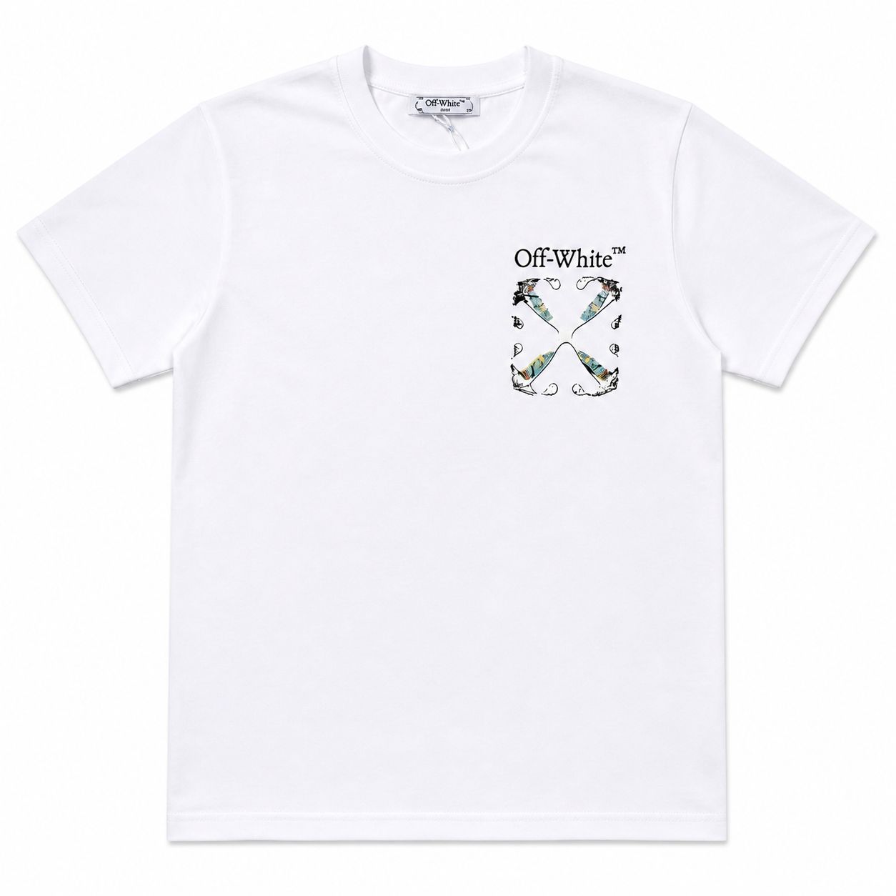 Tricou Streetwear Alb Premium – Imprimeu Grafic "Artistic X" pe Piept